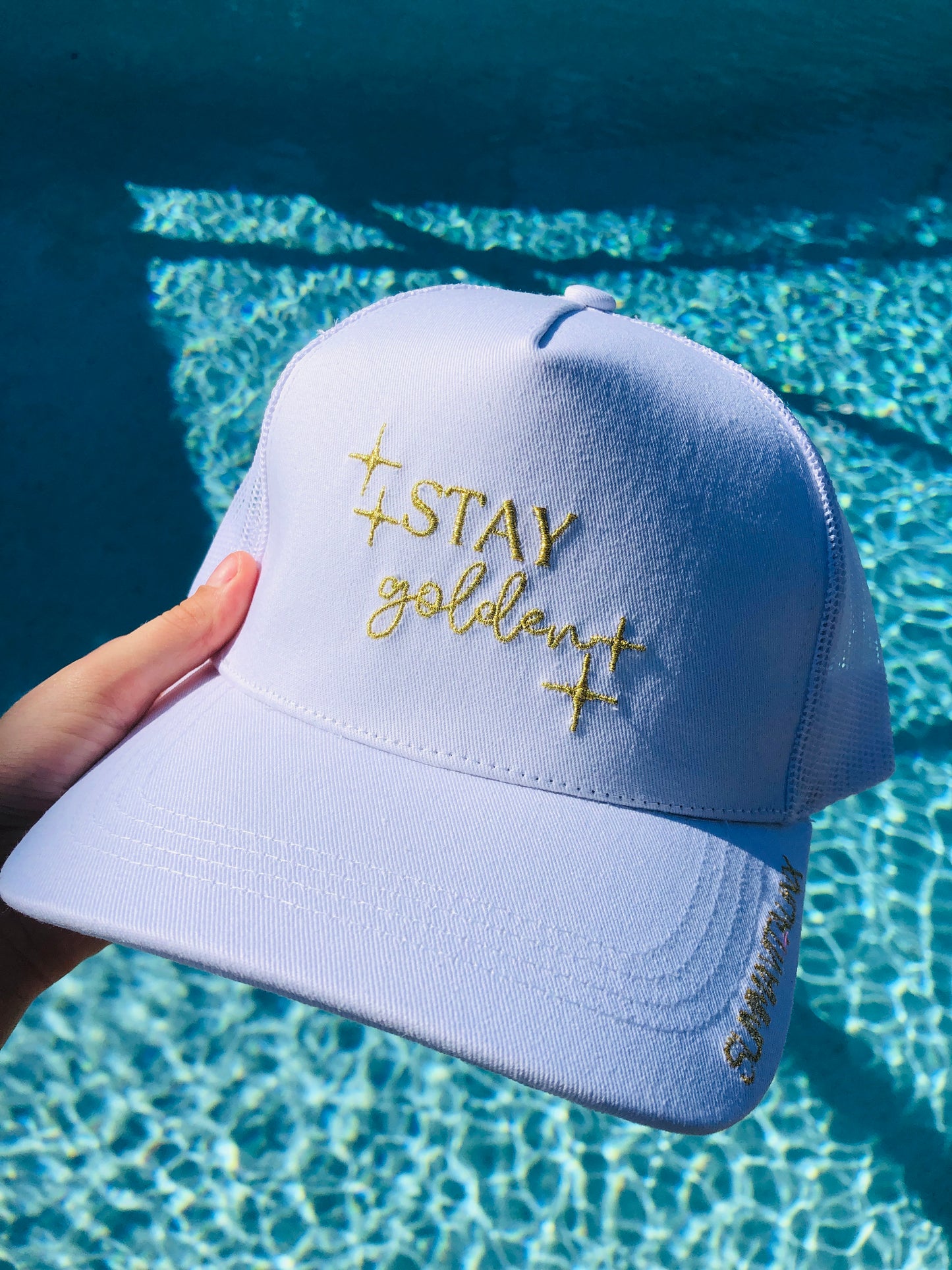 Stay Golden Trucker Hat